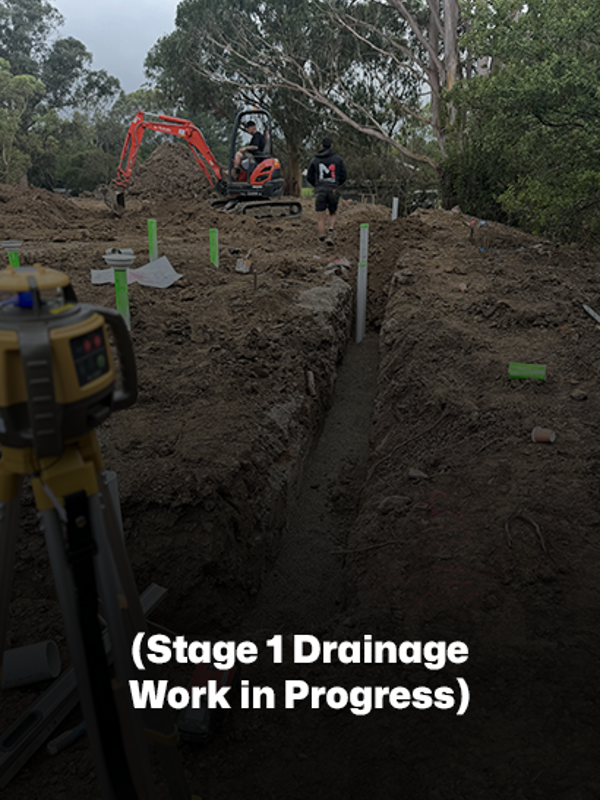 Drainage Construction Work in Progress